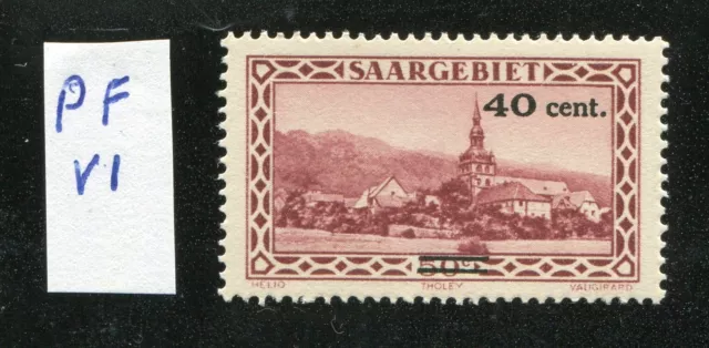 Saargebiet 1932 - Mi.Nr. 178 mit Plattenfehler PF VI  ** postfrisch