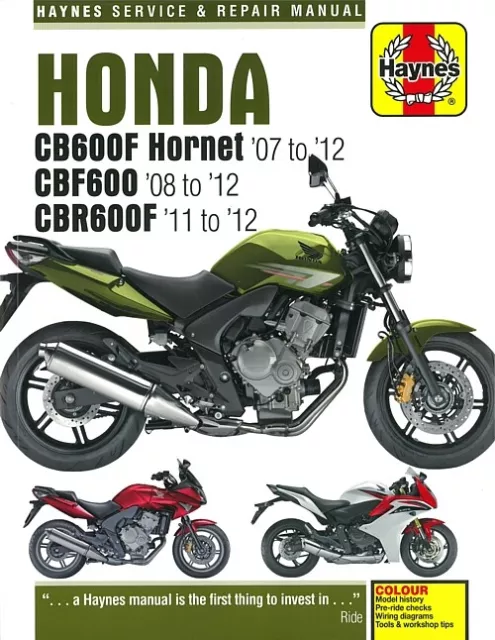 Haynes Handbuch: Honda CB600F Hornet,CBF600,CBR600F Reparaturanleitung/Reparatur