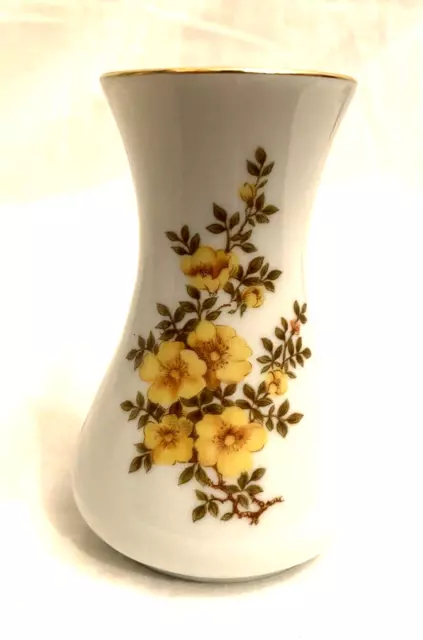 Vintage Royal Porzellan Bavaria Kpm Handarbeit Made In Germany Gold Rimmed Vase