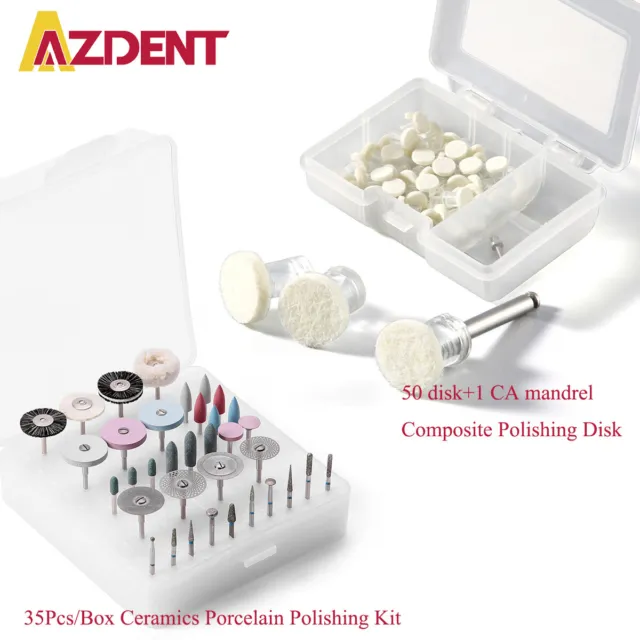 Dental Composite Polishing Disk / Ceramics Porcelain Polishing Kit Diamond burs