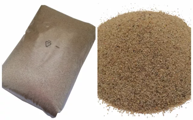 25kg Natural Colour Silica Sand - Medium Grain - Suitable for Aquariums