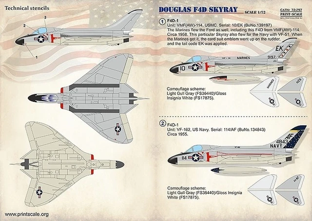 DOUGLAS F4D SKYRAY Model Kit 1/72 Scale Complete Set $149.58 - PicClick CA