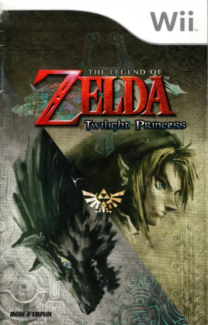 NOTICE THE LEGEND OF ZELDA TWILIGHT PRINCESS / NINTENDO Wii / BON ETAT / VF