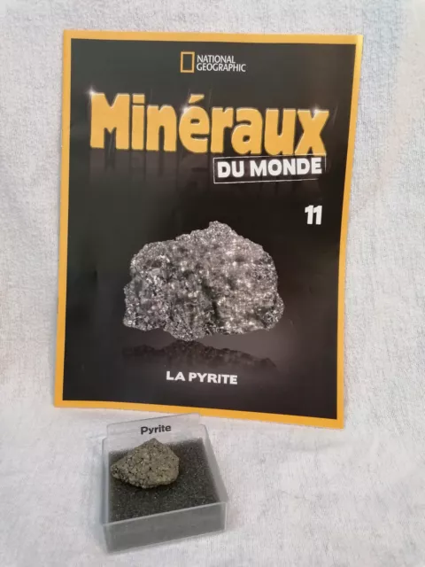Collection Minéraux du monde n°11 La Pyrite National Géographique + fascicule