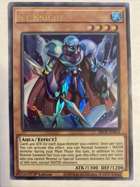 Yugioh! Ice Knight - BROL-EN014 - Ultra Rare - 1st Edition Near Mint, English