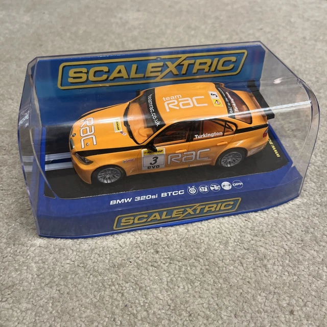 The Scalextric BMW 320i Jägermeister - the brightest shot slot car