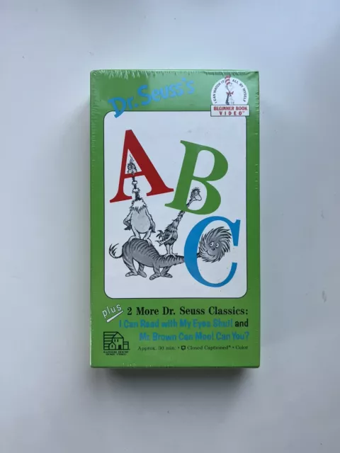 DR SEUSS’S ABC I Can Read W/ Eyes Shut Mr Brown Can Moo Can You? VHS ...