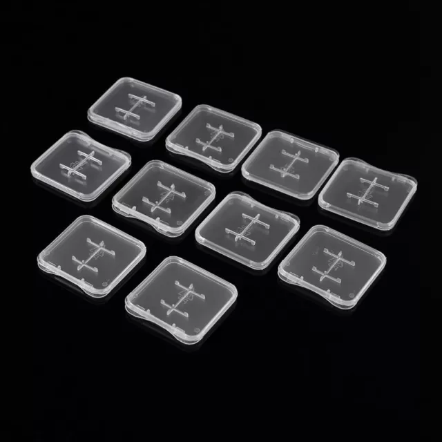 10 Slots Clear Plastic Memory Card for Case Holder for MiC Memory