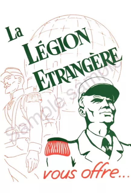 French Foreign Legion. A4 Poster.