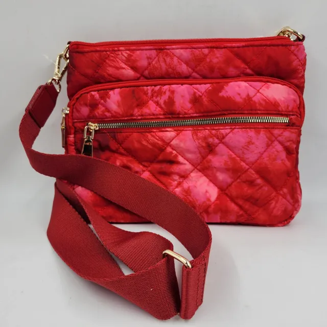 I.N.C. INTERNATIONAL CONCEPTS Margeauxx Quilted Crossbody Women's Salsa/Pink