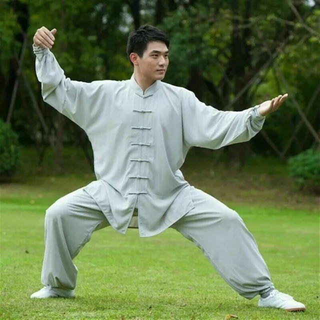 Herren Tai-Chi Anzug Kung Fu Hemd und Hose Chinesisch Wushu Uniform Kampfsport