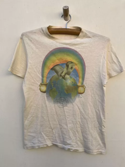 1972 Europe Grateful Dead Stanley Mouse Rainbow T Shirt