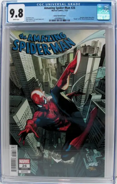Amazing Spider-Man #26 CGC 9.8 Larraz Variant,  Death of Ms. Marvel Kamala Khan