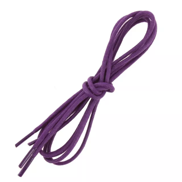 Les Lacets Français. Lacets ronds et épais. 3MM, Coton. Violet Digitale.  -
