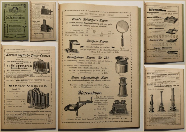 Winter Illustrierte Amateur-Preisliste Spezialhaus für Photographie-Bedarf 1901