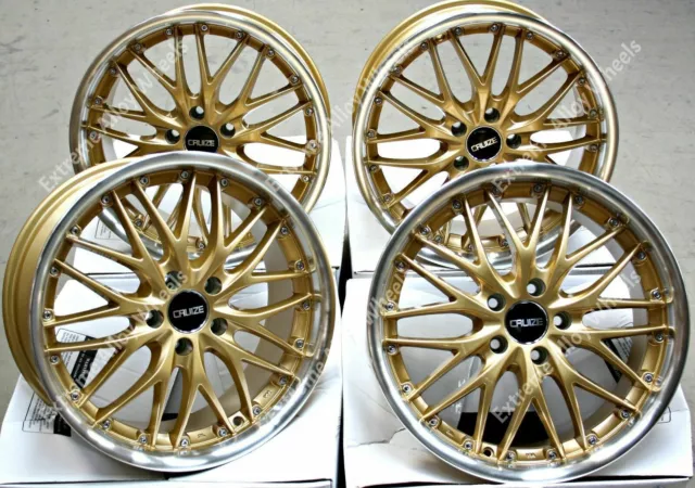 18" Gold 190 Alloy Wheels Fits Vauxhall Adam Astra Astravan Calibra Corsa 5x110