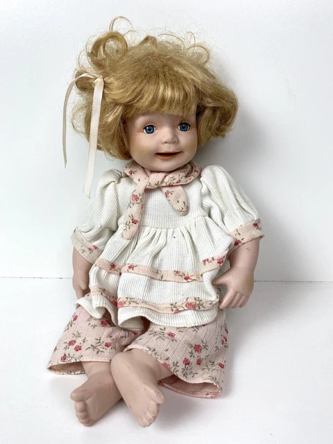 Duck House Girl Porcelain Heirloom Doll 11"