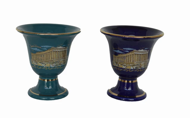 2 items Pythagoras cups of justice Tantalus cup - Acropolis Parthenon Greece