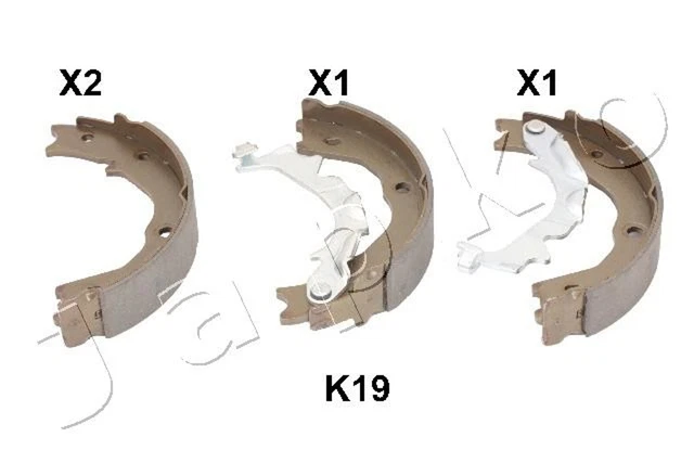 Kit ganasce freno Japko freno di stazionamento 55K19 210 mm per Kia Carneval 3 VQ CRDi