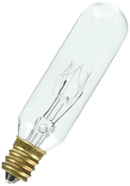0388200, 15 Watt, 130 Volt Clear Incand T6 Light Bulb, ...