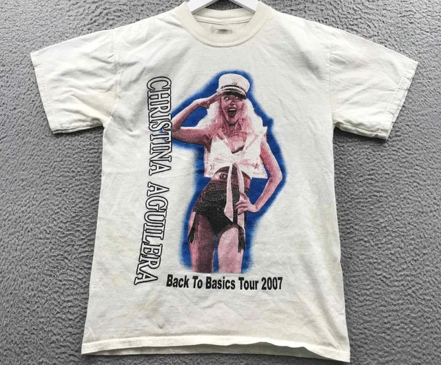 VTG Back To Basics Tour Christina Aguilera Shirt White Unisex S-5XL KE593
