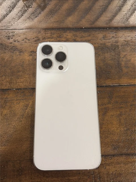 IPHONE 14 PRO Max 256Gb White Unlocked…cracks on back