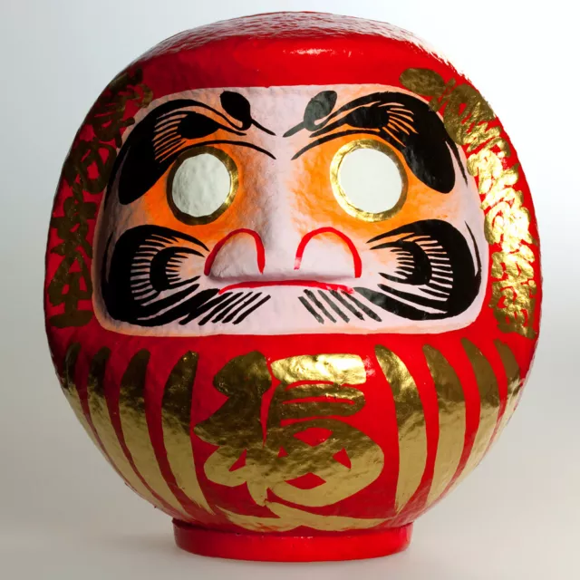 Daruma 23 cm hoch, japanische Glücksfigur und Unterstützer für große Vorhaben