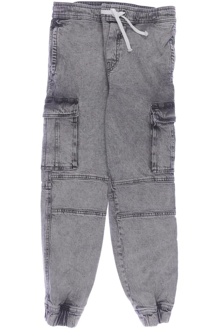 H&M jeans ragazzi pantaloni denim taglia EU 158 elastan, cotone grigio #856fhfw