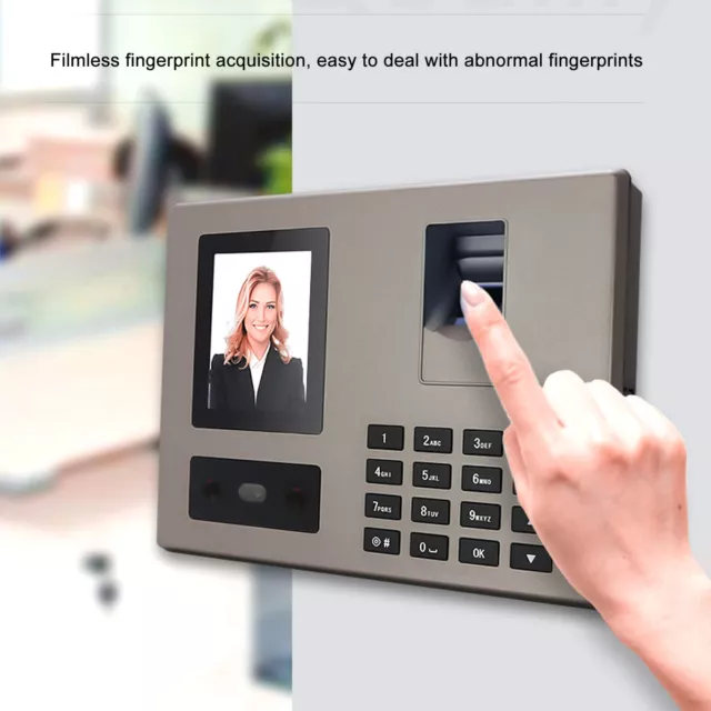 Employee Attendance Machine Fingerprint Biometric Face Recognition Time Card GAW