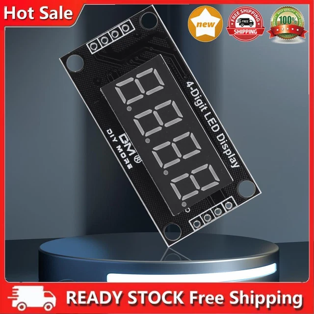 TM1637 modulo display LED, modulo orologio 4 cifre, modulo LED digitale (rosso)