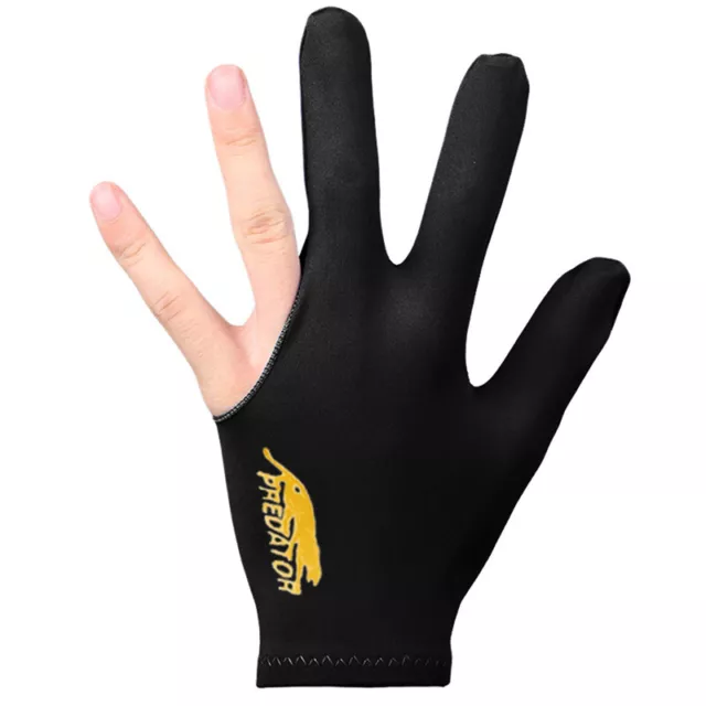 Three Fingers Full-Finger Snooker Pool Cue Billiard Glove for Left Hand Lycra Sp