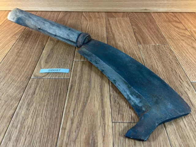 Japanisch Vintage Tischlerei Werkzeug Nata Axe Ono Beil Holzarbeiten 405mm SB687