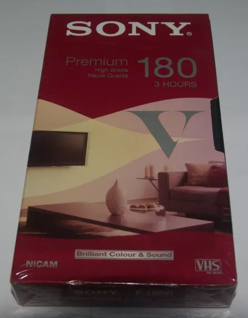 K7 VHS Sony Premium 180 (3H) Neuf