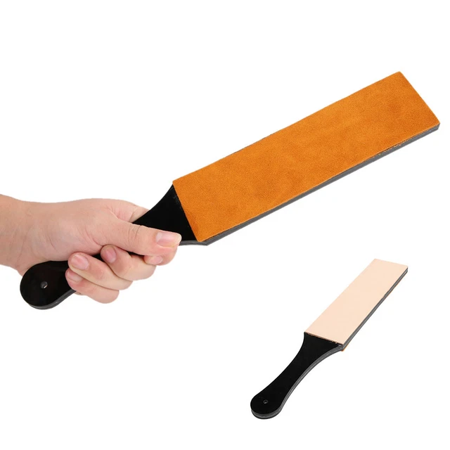 Doppia Faccia In Pelle Affilatura Strop Coltello Lama Affilatore Casa Affila DB3
