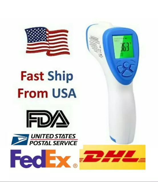 Non Contact Infrared Digital Forehead Thermometer Baby Adult  FDA,CE approved