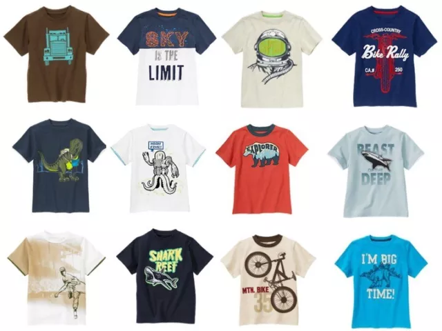 Gymboree Boys 10 Summer Tee Shirt Top Variety Space Bike Shark Baseball NEW NWT