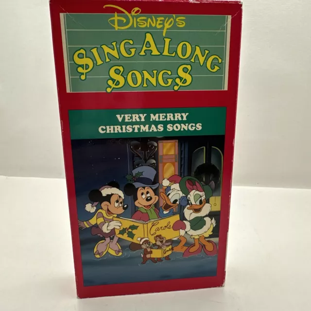 VHS DISNEYS SING Along Songs Very Merry Christmas Songs (VHS, 1988