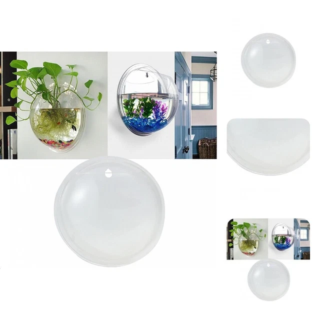 Hanging Fish Bowl ahorro de espacio maceta creativa multifuncional