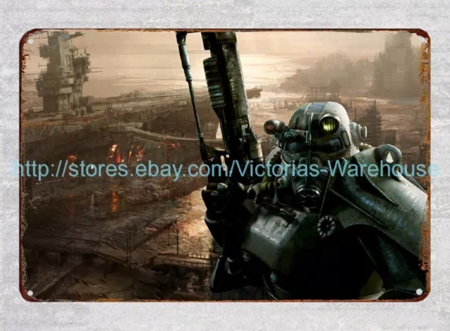 Fallout metal tin sign home decoration design