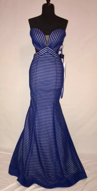 La Femme 22530 Prom Party Pageant Dress 6 Royal Blue New With Tags Free Shipping