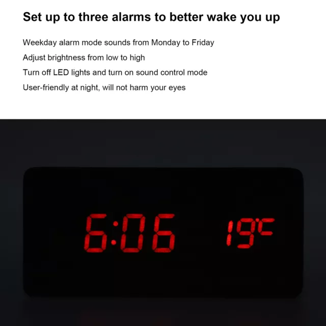 Réveil électronique Horloge De Chargement Sans Fil Décoration De Bureau