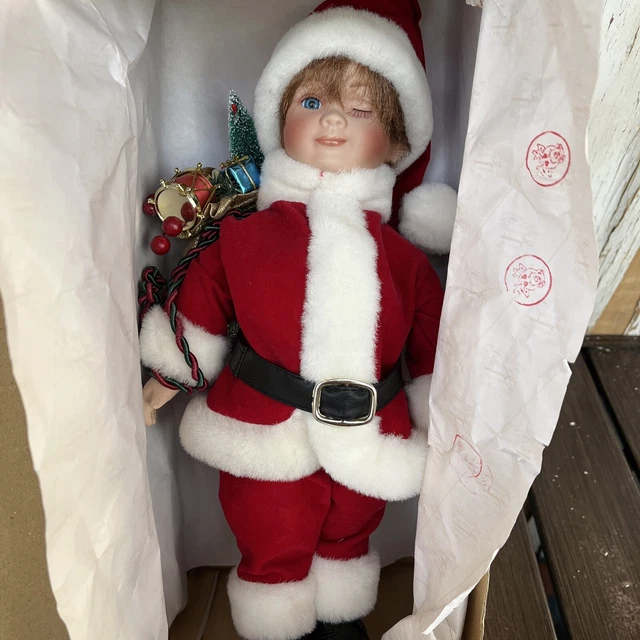 Heritage Signature Collection Doll Porcelain Chris Claus 13" Boxed & Cert #80023