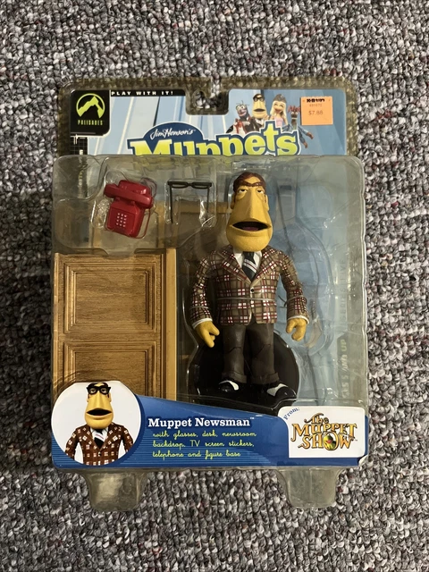 VTG Palisades Jim Henson Muppet Show Newsman Figure Series 5 NRFB 2003