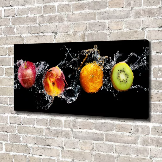 Pintura de La Pared Para Salón Decoración del Hogar 140x70 Fruta y agua