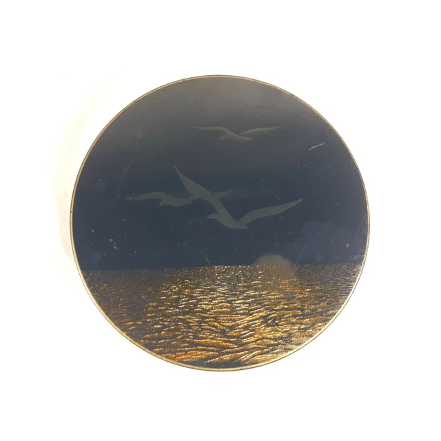 Otagiri Seagull Coaster Set Navy Blue Plastic Nautical