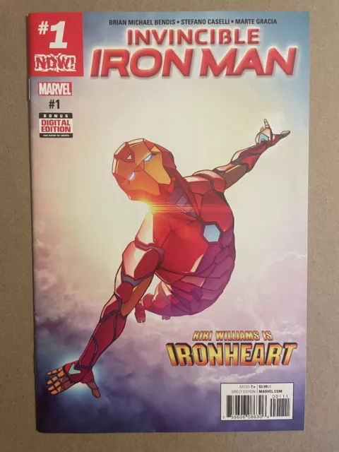 Invincible Iron Man #1 - 1st Riri Williams Ironheart Cover and solo seri - NM