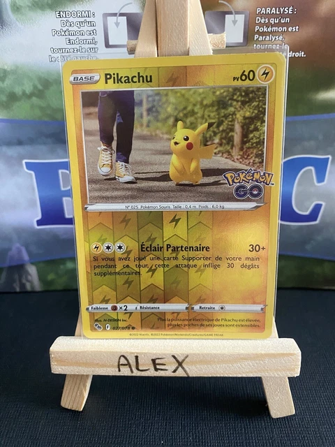 Pokemon Card Pikachu Reverse 027/078 / Block EB Pokemon Go / New FR