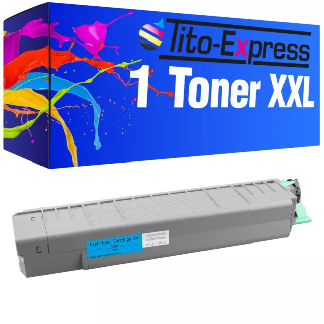 1x Toner XL Cyan PlatinumSerie für Oki C9600 C9650 C9850