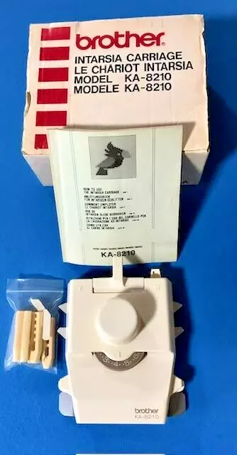 Brother Intarsia Carriage Model KA-8210 Knitting Machine Attachment, Boxed