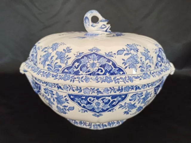 SOUPIÈRE EN FAÏENCE DE GIEN modèle DELFT